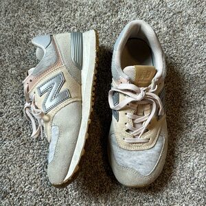 new balance 574 rain cloud womens shoes (size 7)